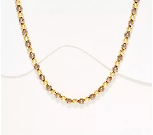 David Markstein Bronze 8mm Bead Magnetic 18" Necklace - QVC.com | QVC
