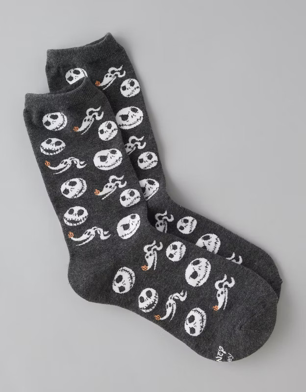 AE Nightmare Before Christmas Crew Socks | American Eagle Outfitters (US & CA)