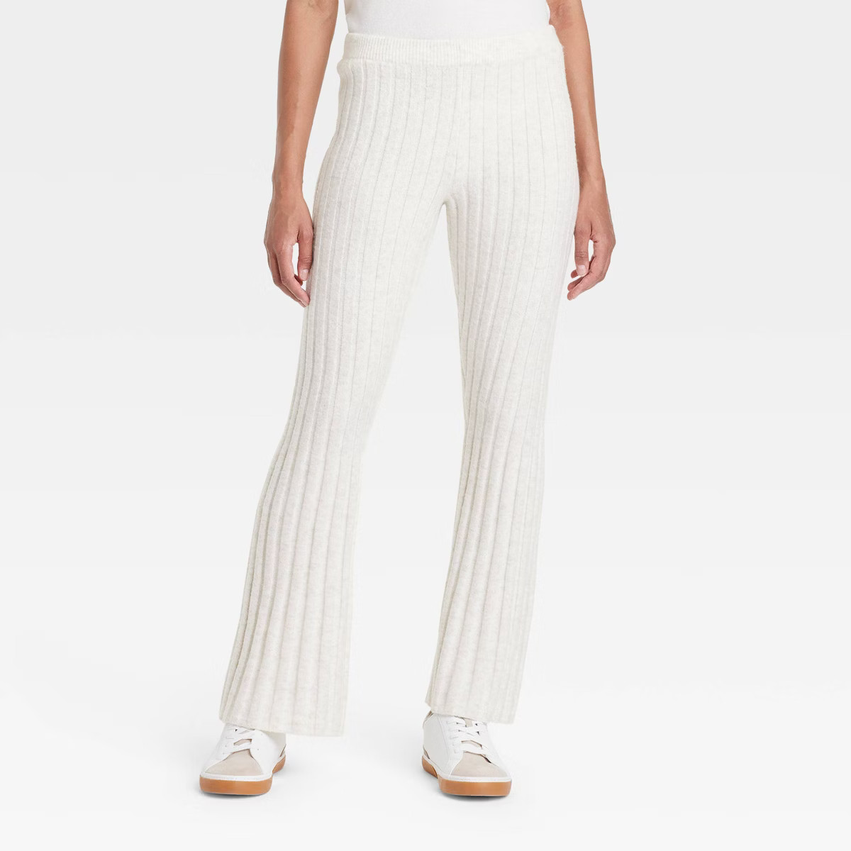 Women's High-Rise Ribbed Flare Pull-On Pants - A New Day™ | Target