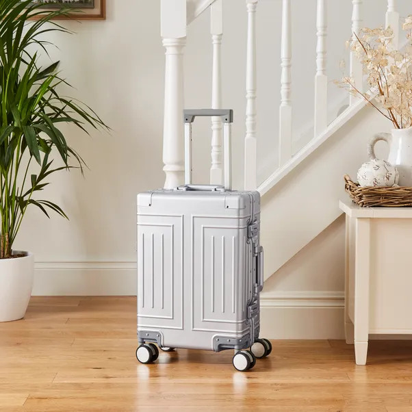 Detroit Silver Hard Shell Suitcase | Dunelm (migrated)
