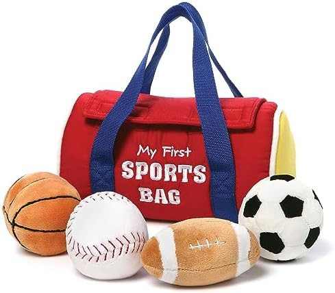 Baby GUND My First Sports Bag Stuffed Plush Playset, Baby Gift Toys for Boys and Girls Ages 1 & U... | Amazon (US)