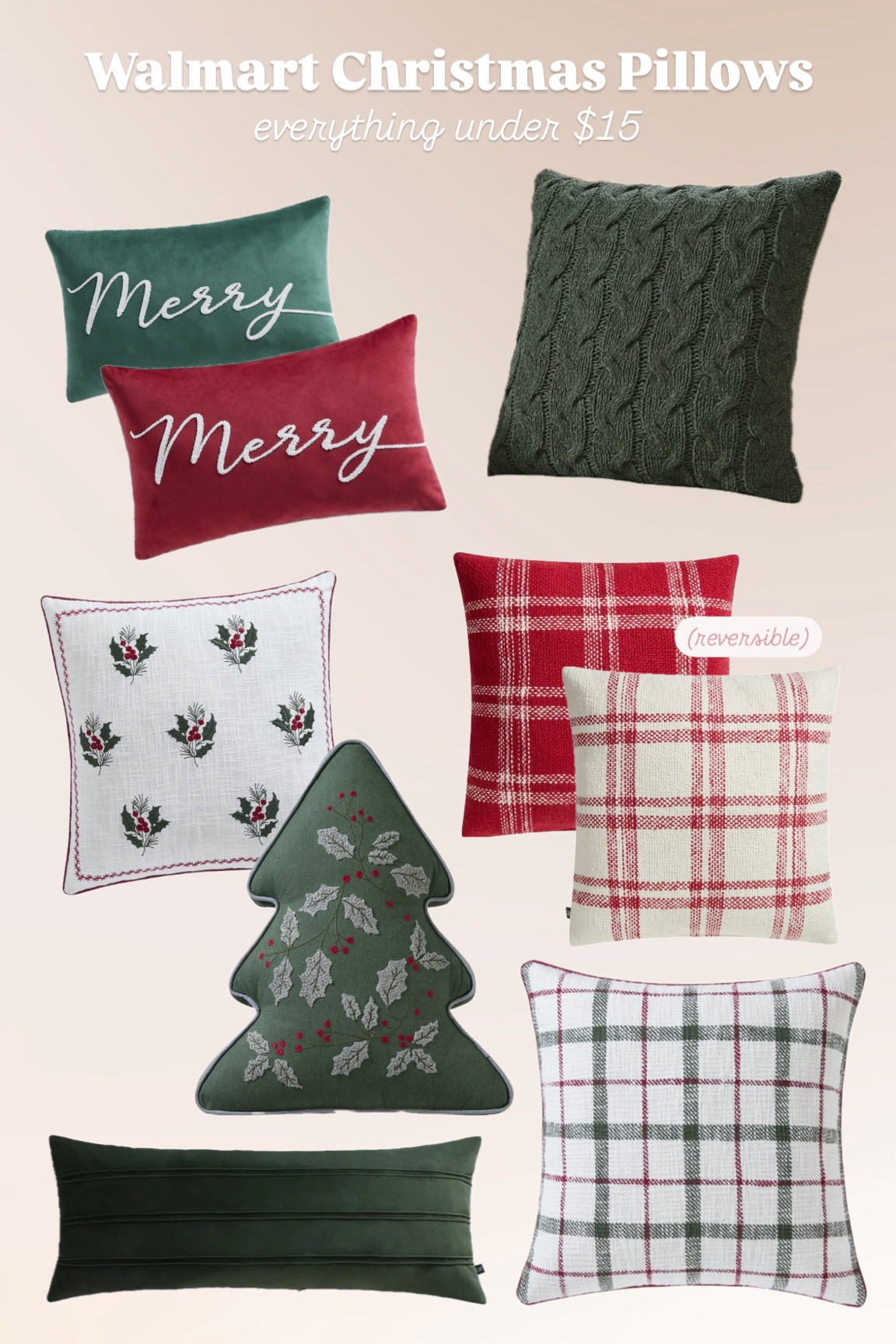 Walmart always has affordable couch pillows for less:)


#LTKHoliday #LTKFindsUnder50 #LTKHome