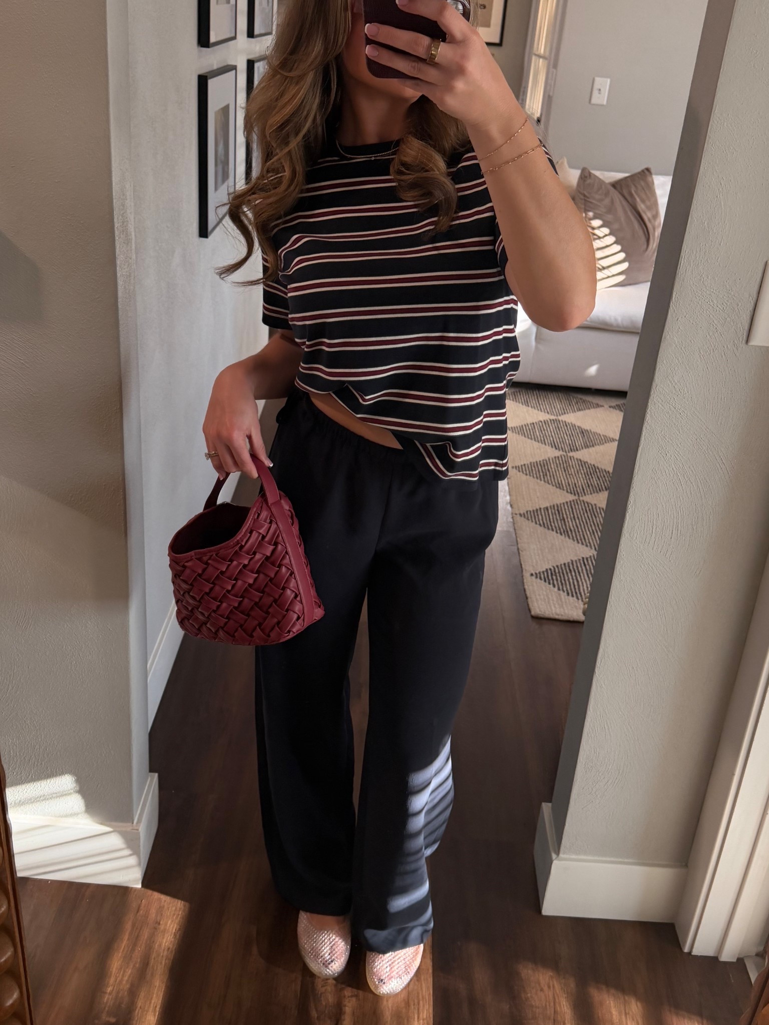 loving navy & stripes this year! 
purse is an old target find! 
#target #aritzia 

