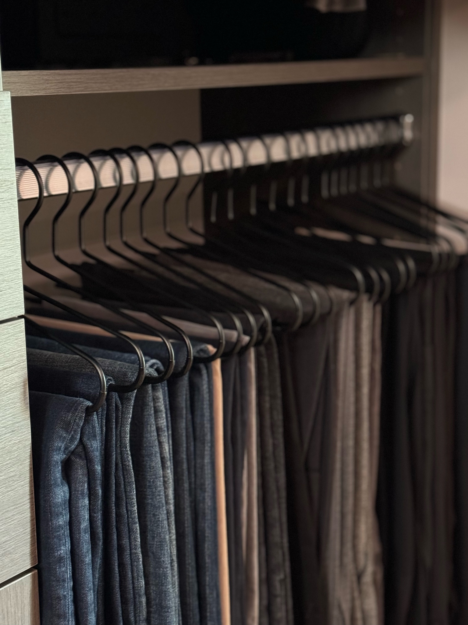 My new favorite pant hanger! Love the look, the open side and the price point! 

#LTKHome #LTKFamily