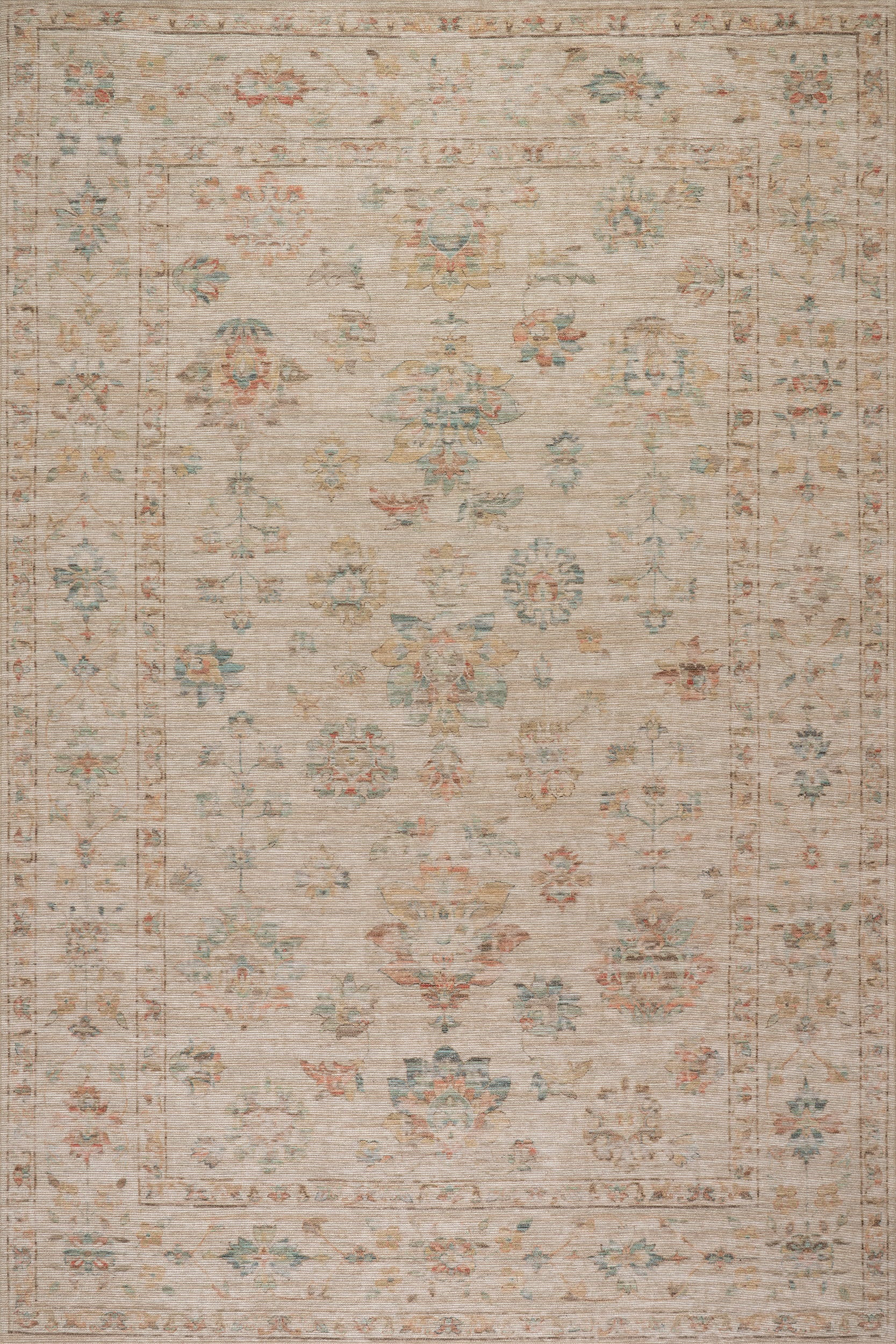 Beige Tiye Traditional Floral & Paisley 7' 10" x 10' | Floral/Paisley rug | Rugs USA
