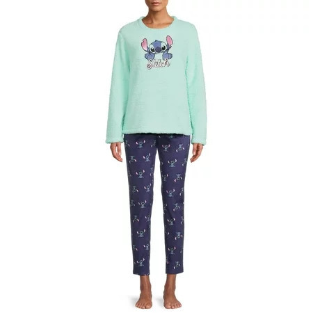 Stitch Women s and Women s Plus Pajama Set 2 Piece Set | Walmart (US)