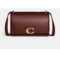Coach Luxe Refined Calf Leather Bandit Crossbody - B4/Wine | Very (UK)