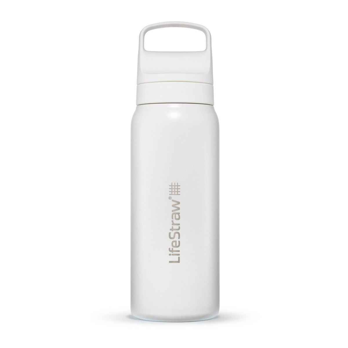 LifeStraw 24oz Go Series Stainless Steel Water Filter Bottle - Polar White | Target