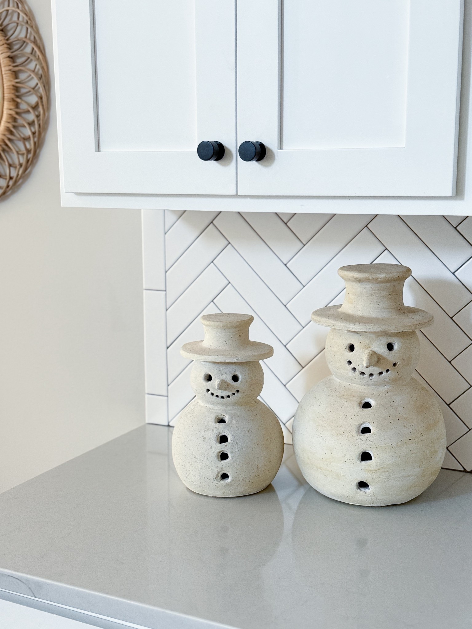 We bought our large terracotta snowman from Pottery Barn last year, so when the smaller size came back in stock this season, I didn’t even hesitate. These neutral snowmen are even better together. I’m always drawn to Christmas decor that feels festive, timeless, + special & these check every box.

neutral holiday decor - pottery barn snowman - terracotta snowman - pottery barn Christmas - winter countertop decor - earthy Christmas decor - neutral Christmas style - clay snowman decor - holiday kitchen decor - modern rustic Christmas - timeless holiday decor - cream winter decor - pottery barn holiday decor - Christmas decor collection - natural holiday home style - cozy winter decor - artisan Christmas accents - winter shelf styling - neutral holiday figurines - curated Christmas decor


#LTKHome #LTKFamily #LTKSeasonal