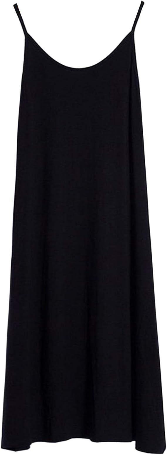 Zeagoo Women's Adjustable Spaghetti Strap Chiffon Ruffle Camisole Dress Extender | Amazon (US)