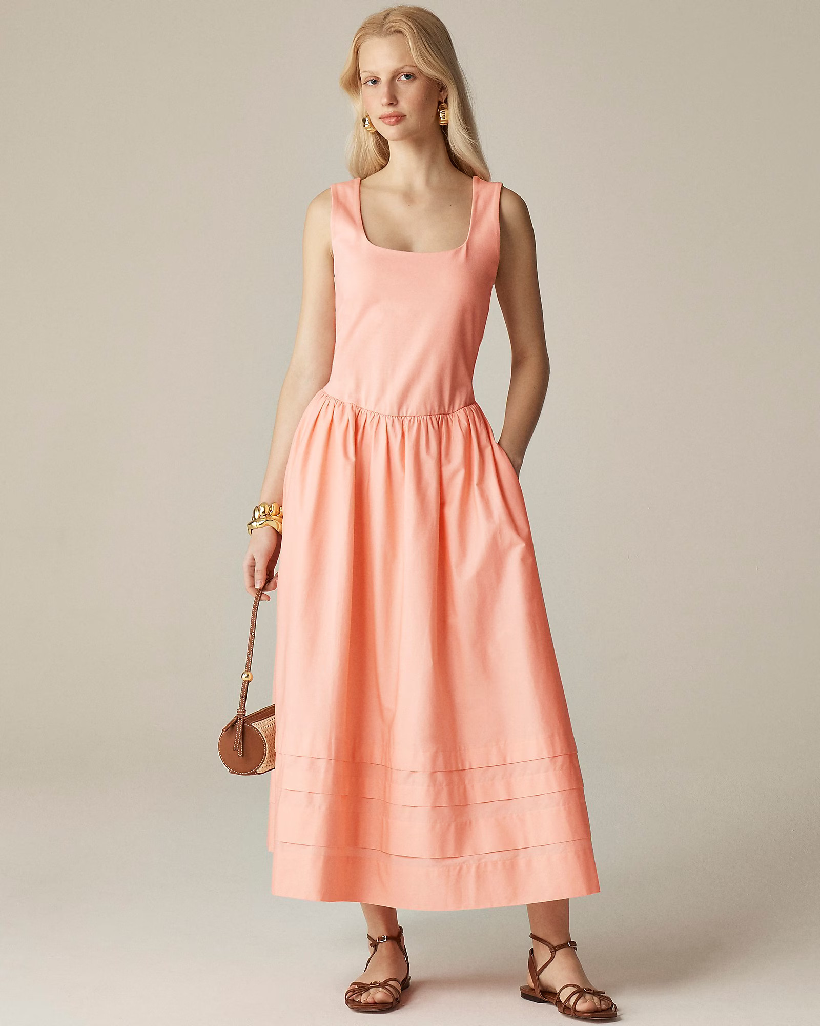 Drop-waist mixy dress | J. Crew US