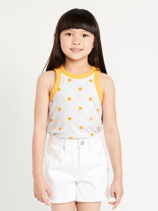 Fitted Ribbed Tank Top for Girls | Old Navy (US)