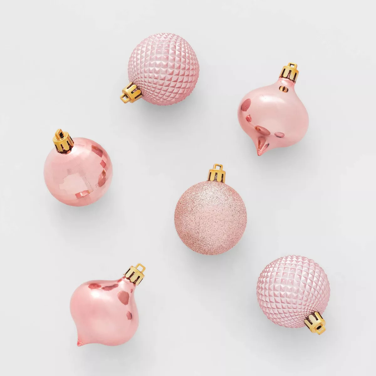 Shatter-Resistant Textured Plastic Christmas Tree Ornament Set 20pc - Wondershop™ | Target