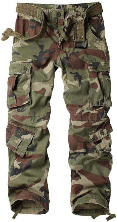 AKARMY Womens Cargo Pants with Pockets Outdoor Casual Ripstop Camo Military Combat Construction W... | Amazon (US)