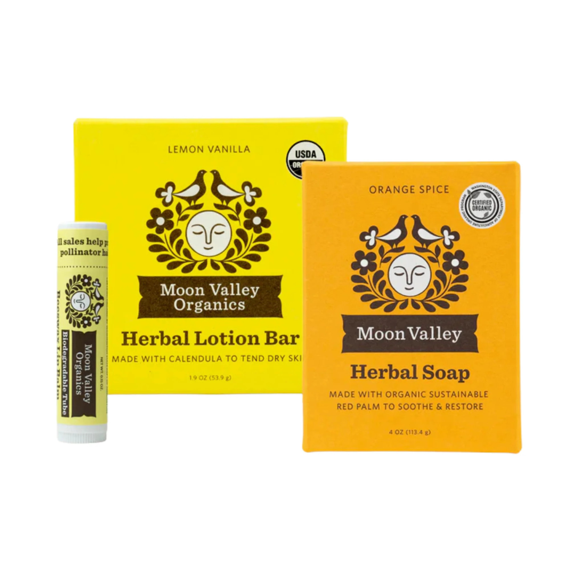 Moon Valley Organics Holiday Orange Spice Soap Collection (Orange) (3 piece) #10088549 | Smallflower