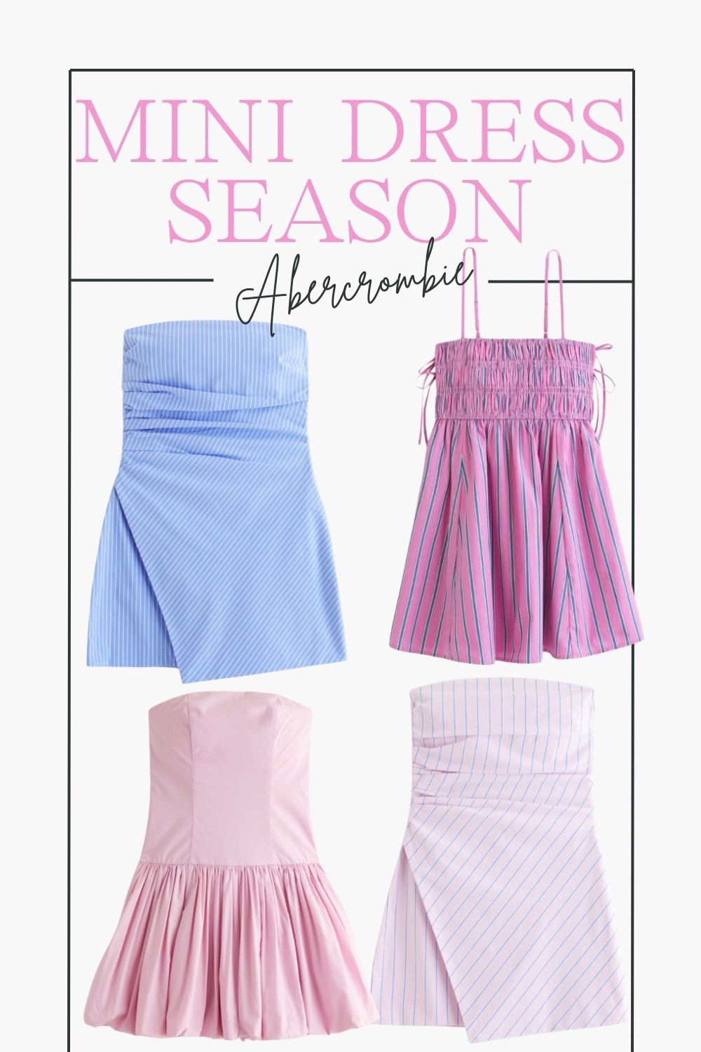 Trend Alert ✨ Mini Dresses at Abercrombie 

#LTKStyleTip #LTKFindsUnder100 #LTKSeasonal