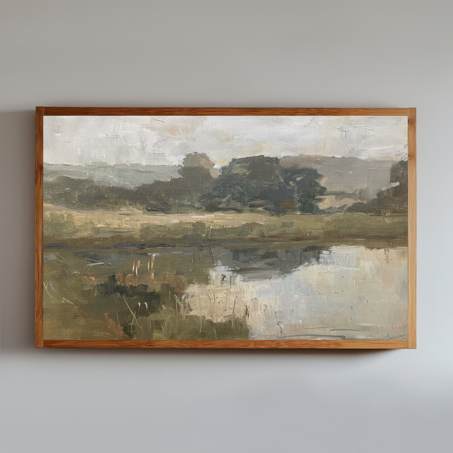 Samsung TV Frame Art, Lake View for Frame TV, Oil Painting, Digital Download, Farmhouse Decor, Fr... | Etsy (US)