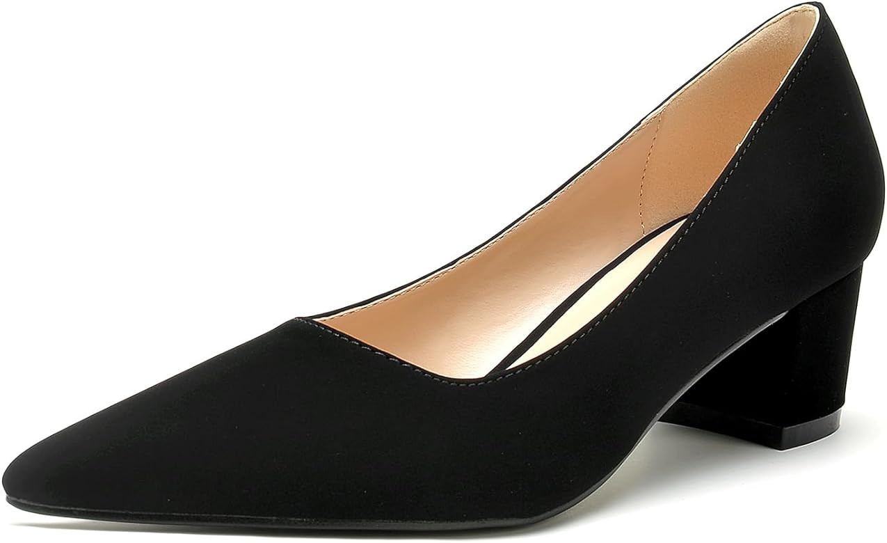 GOTOGO Women's Low Heel Pumps | Amazon (US)