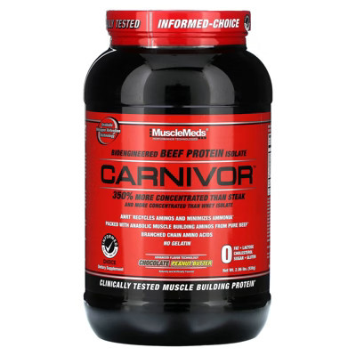 MuscleMeds Carnivor, Bioengineered Beef Protein Isolate, Chocolate Peanut Butter, 2.06 lbs (938 g) | Target