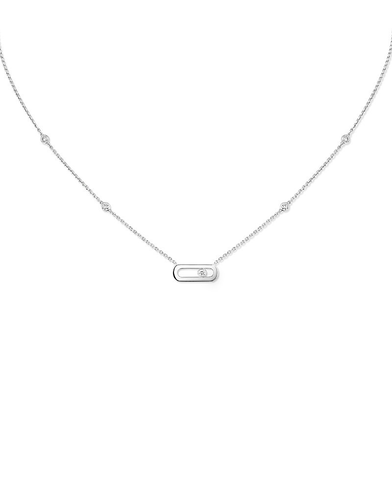 Messika Diamond Move Uno Necklace in 18K Gold, 17.7, 0.10 tcw | Bloomingdale's (US)