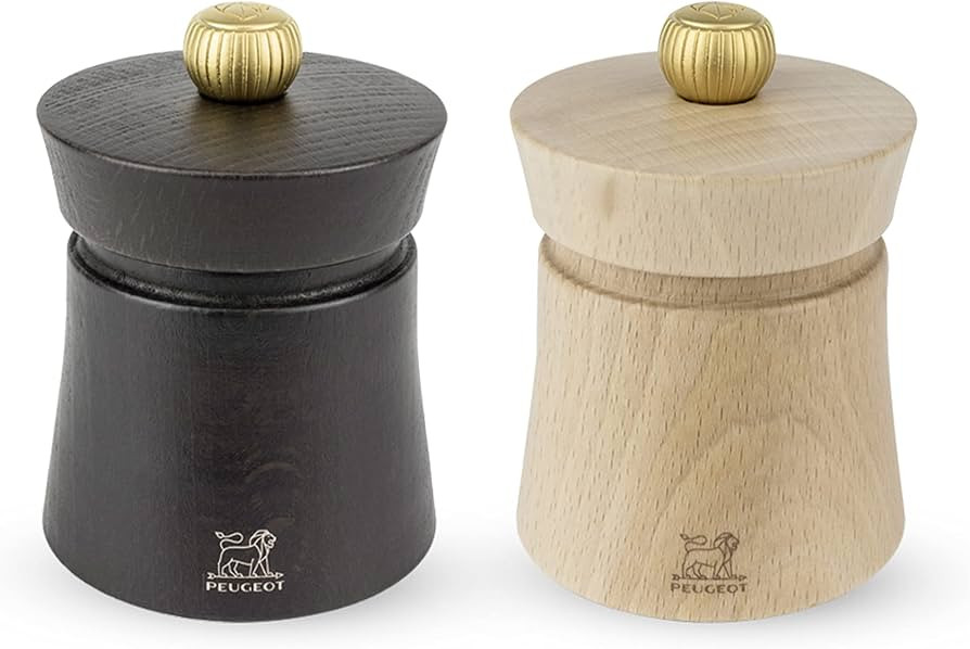 Peugeot Baya Salt And Pepper Mill Set 3", Chocolate | Amazon (US)