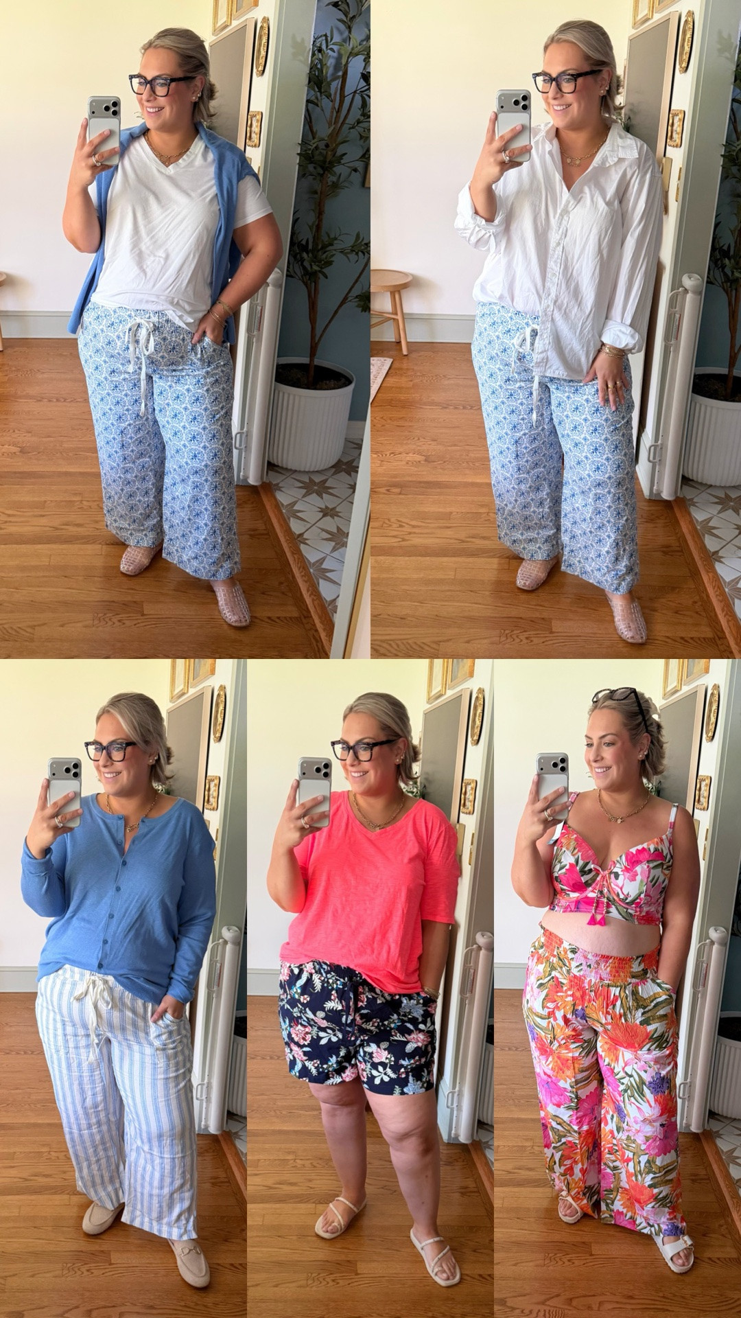 Everything is 50% off PLUS 10% off!!🎉
Linen pants: 18P
Shorts: 18
Pink tee: 18/20
Swim top: 40DDD
Swim bottoms: 20 need the 22
Swim pants: 18/20

#LTKSaleAlert #LTKPlusSize