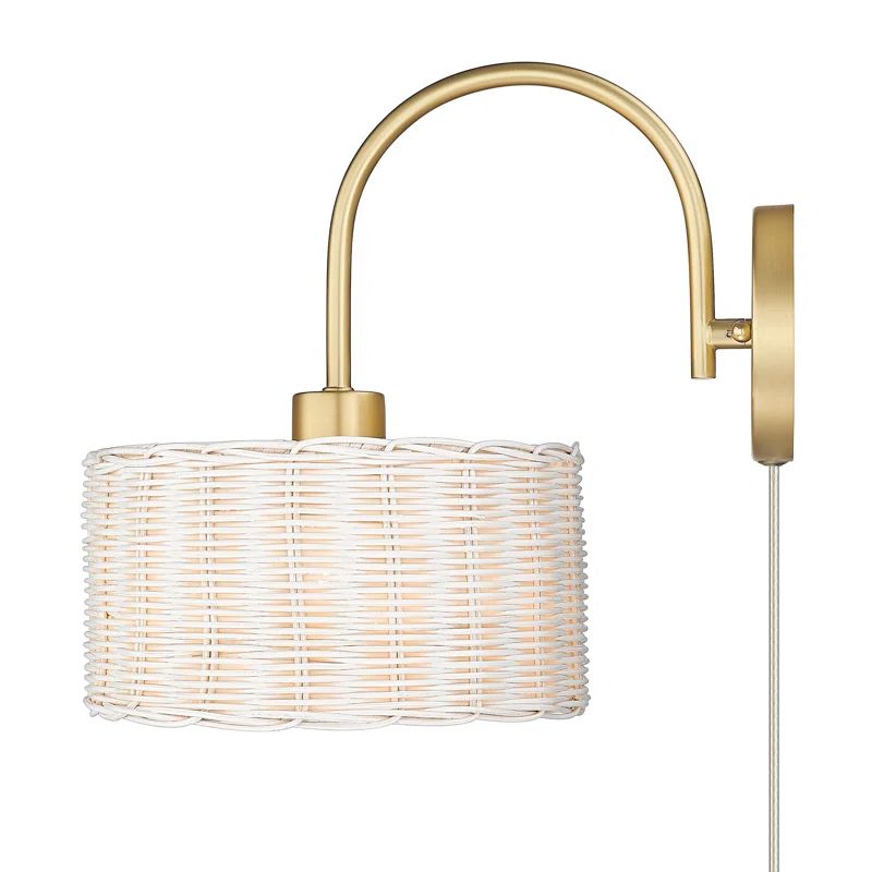 Cuthmore Plug-in Armed Sconce | Wayfair North America