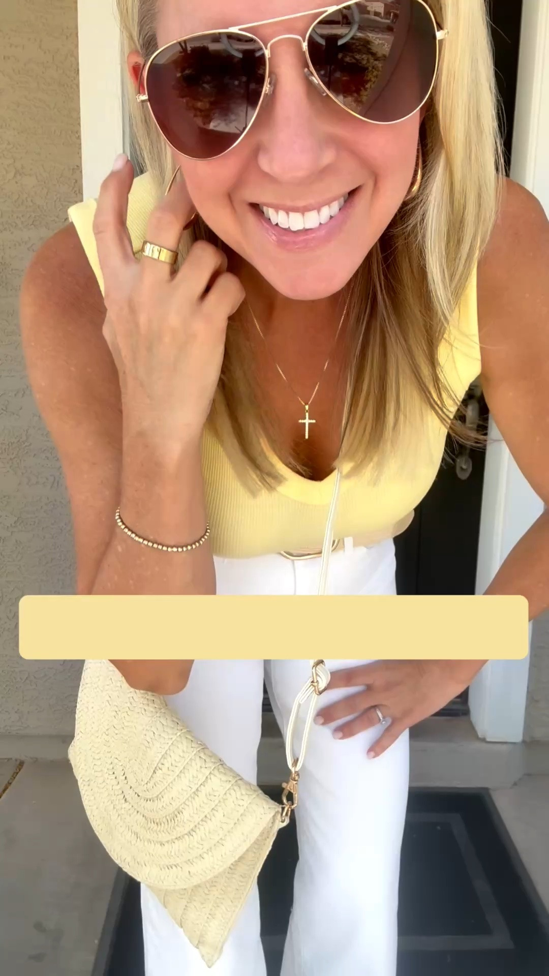 Monday whites done right on day 1 of the last week of the school year! 👖🤍

Do I need another pair of white jeans…NO!
Do I plan to keep these wide leg beauties…YES!!

Wearing my usual size 27/4 (32 length) Levi’s, S v-neck slightly cropped butter yellow Old Navy tank, & 7 clear strap Amazon wedges.