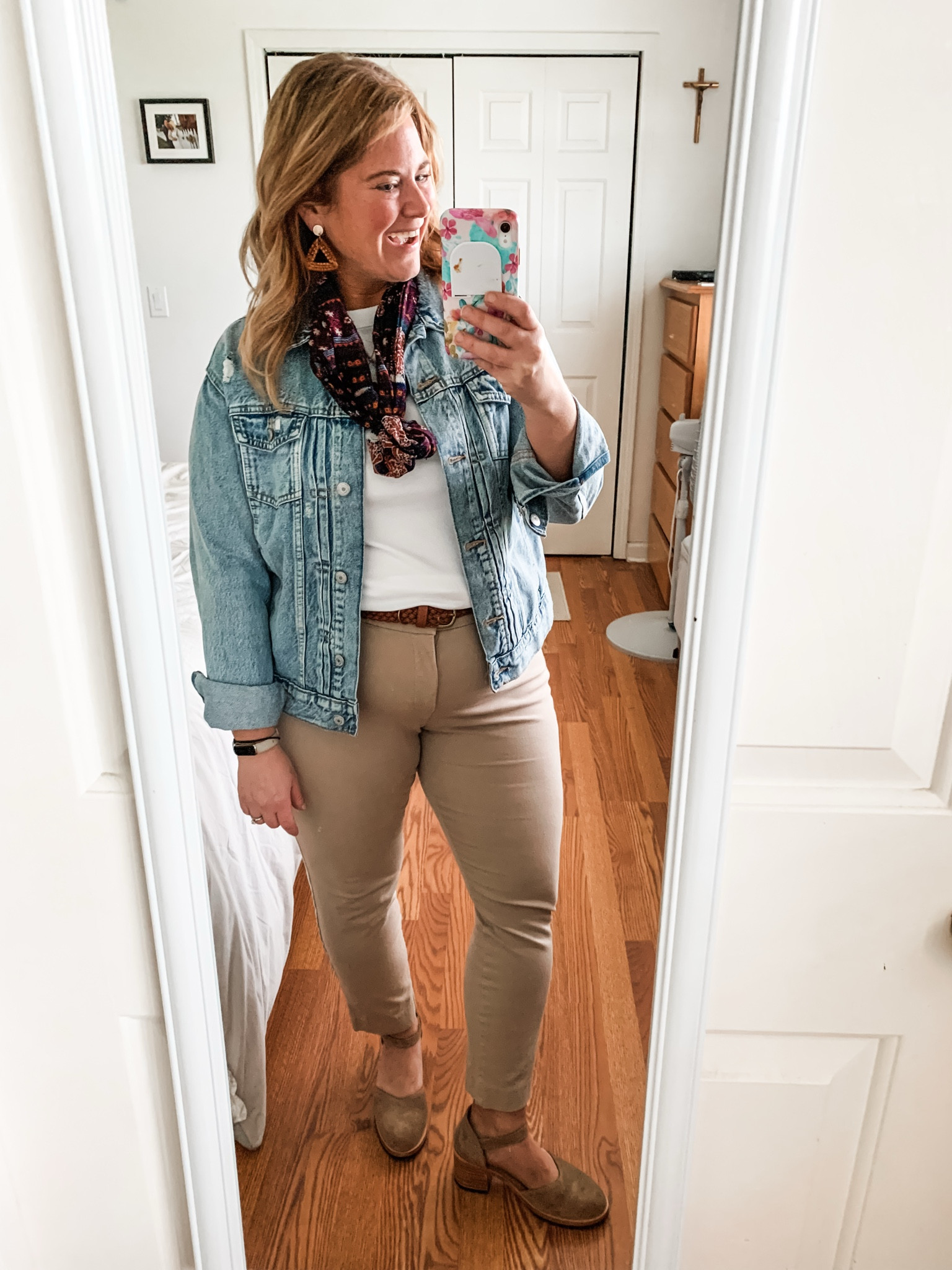 My shoes are older so linked similar.  My denim jacket is also older so linked this years version.  My pixie pants are a 16 petite  

#LTKSeasonal #LTKMidsize #LTKSaleAlert