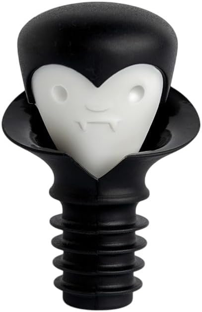 NEW!! OTOTO Wine Stoppers & Pourer - Halloween Gifts for Wine Lovers, Spooky Wine Bottle Stopper, Wine Goth Accessories, Wine Corks Wine Stoppers Wine Gifts, Fun Kitchen Gadgets (Count Corkula) | Amazon (US)