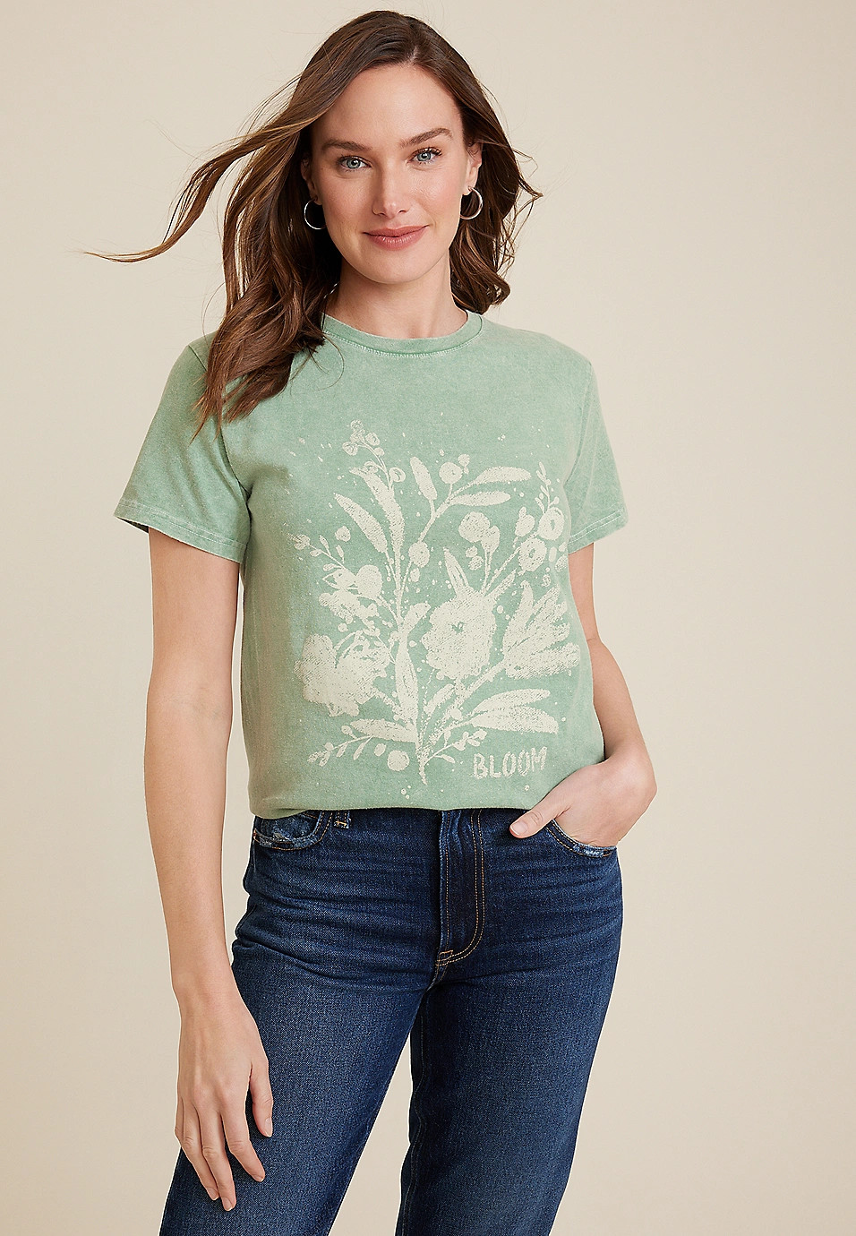 Bloom Floral Graphic Tee | Maurices