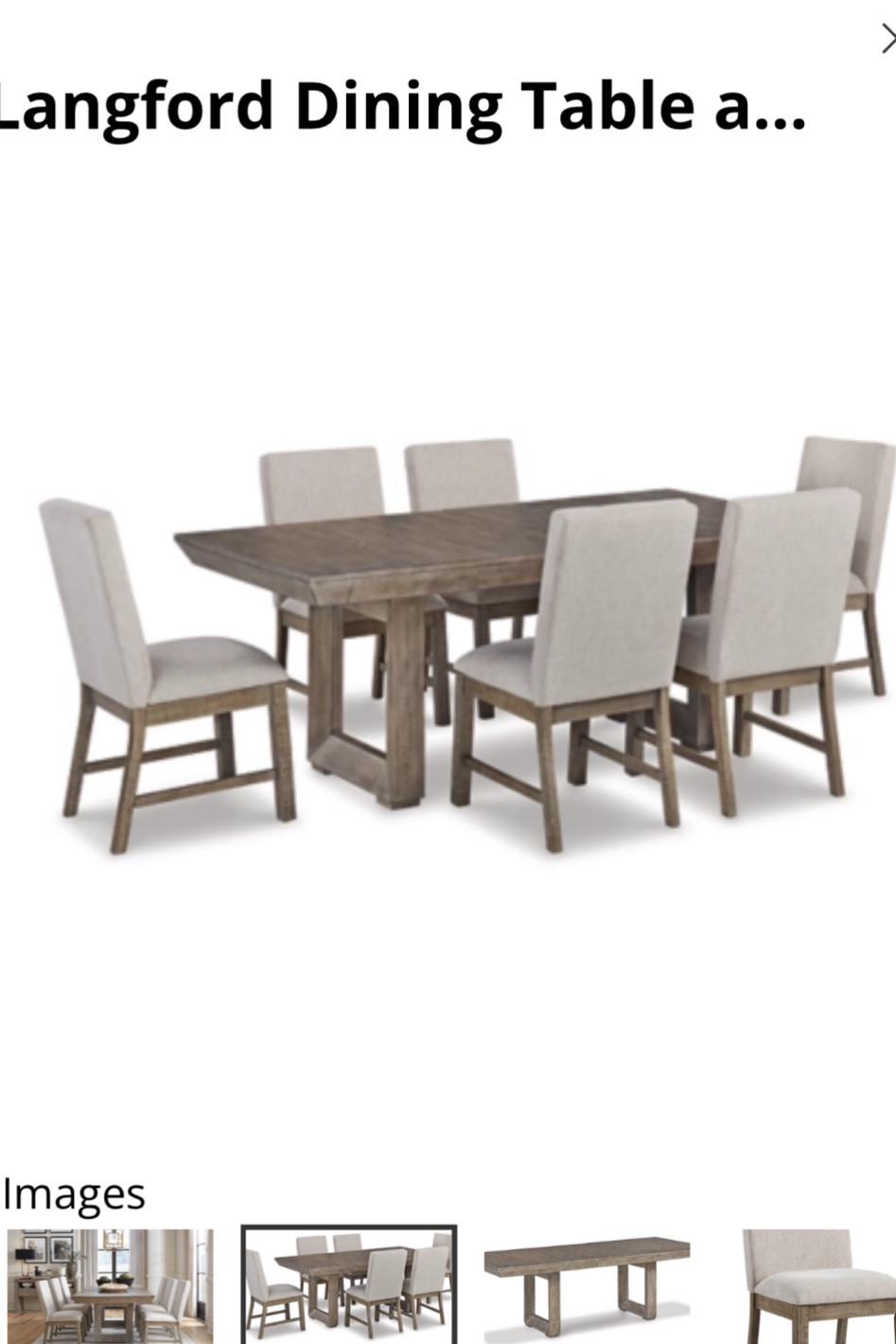 Langford Dining Table and 6 … curated on LTK