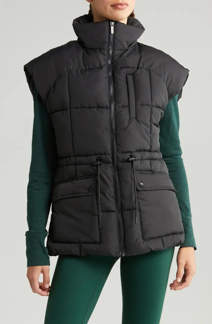 Adjustable Drawcord Waist Puffer Vest | Nordstrom