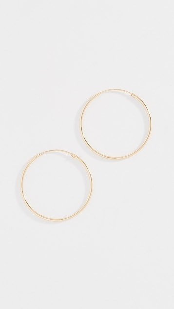 Plain Hoop Earrings | Shopbop