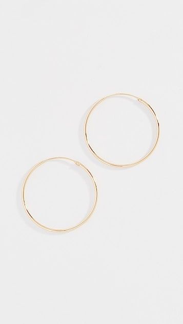 Plain Hoop Earrings | Shopbop