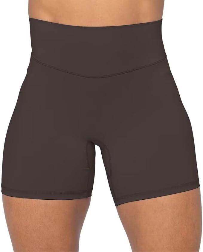 Sunzel No Front Seam High Waist Biker Shorts for Women, Squat Proof Yoga Workout Gym Bike Shorts | Amazon (US)