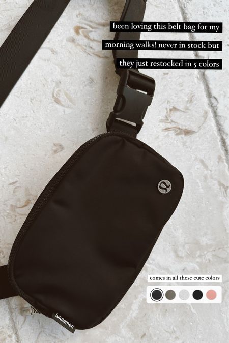 Lululemon everyday belt bag back in stock #beltbag #lululemon #activewear #fanny #workoutgear 

#LTKunder50 #LTKFind #LTKfit