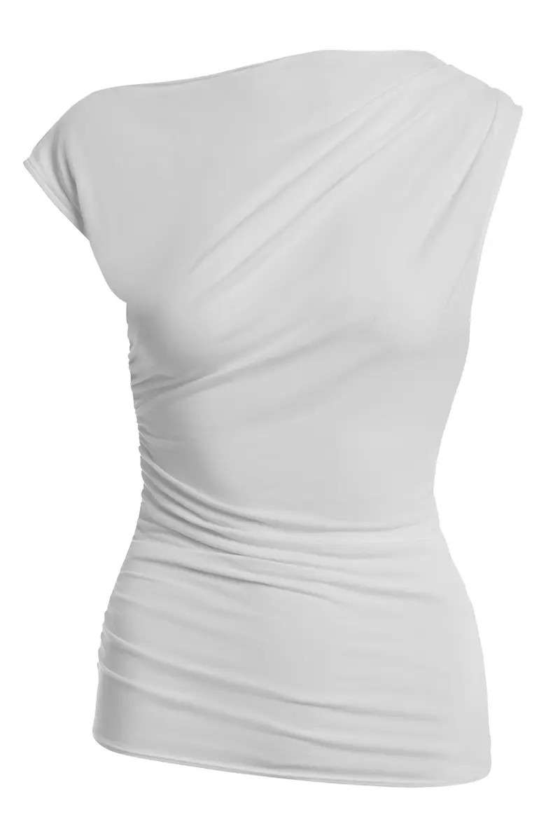 Naked Wardrobe Basic Drape One-Shoulder Top | Nordstrom | Nordstrom