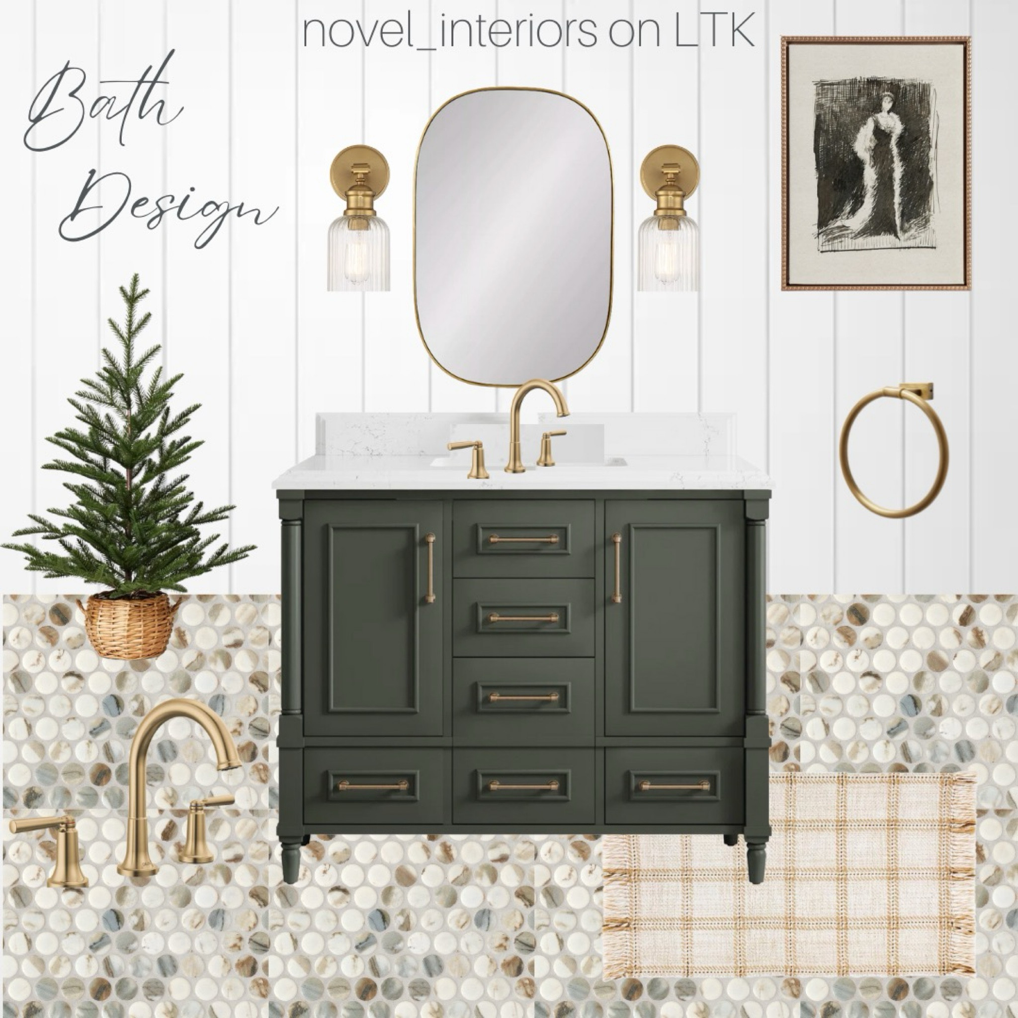 A holiday bathroom! 

#LTKhome #LTKHoliday