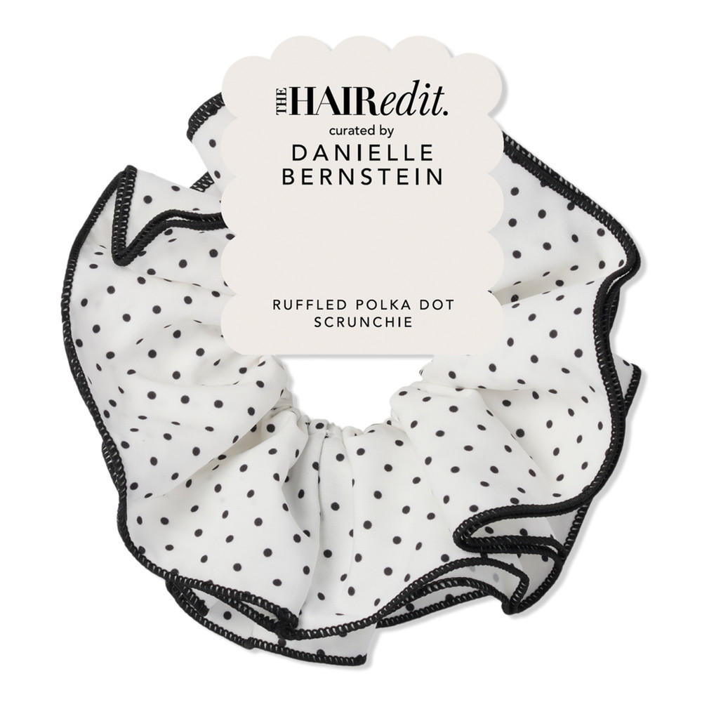 The Hair Edit Ruffled Polka Dot Oversized Scrunchie | Ulta