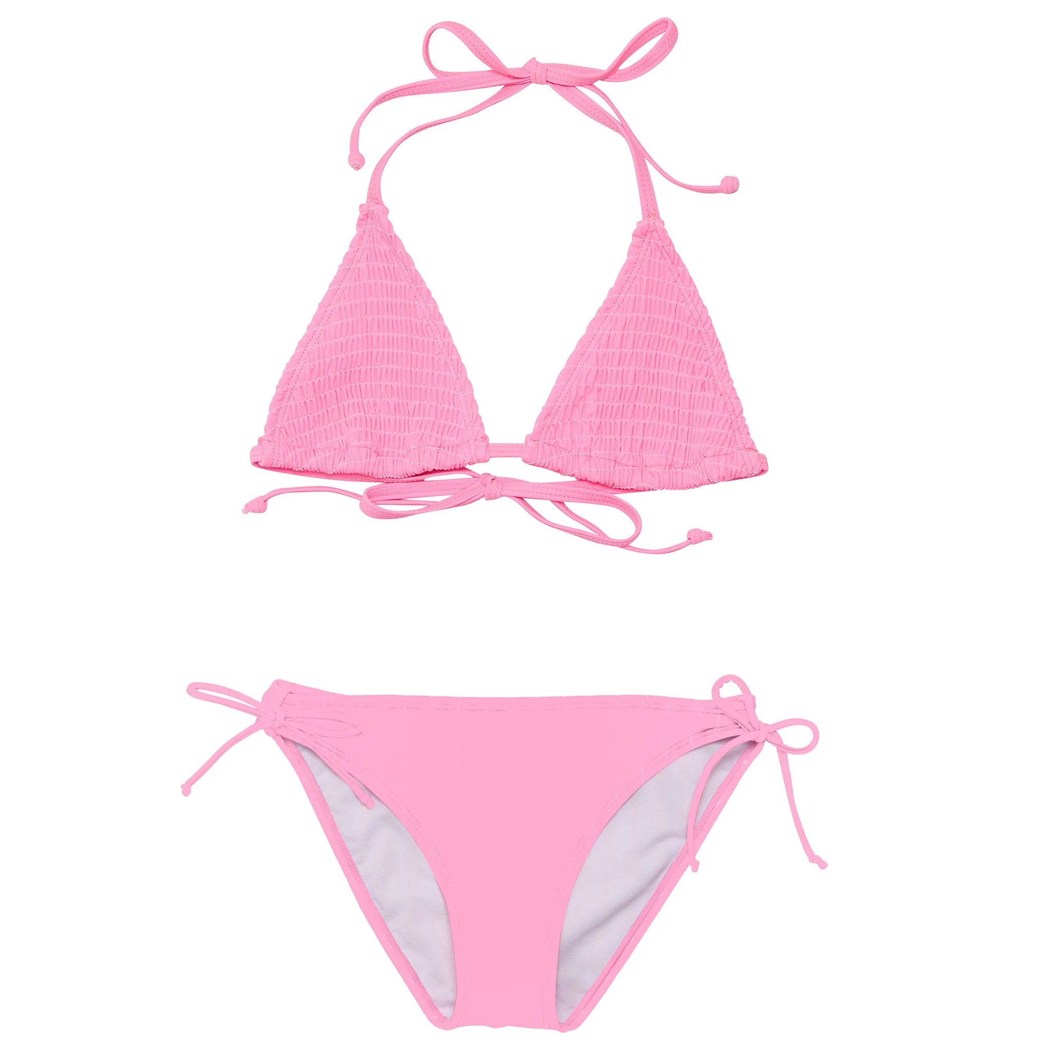 Pink Shirred Triangle Bikini | Snapper Rock | Snapper Rock Swimwear