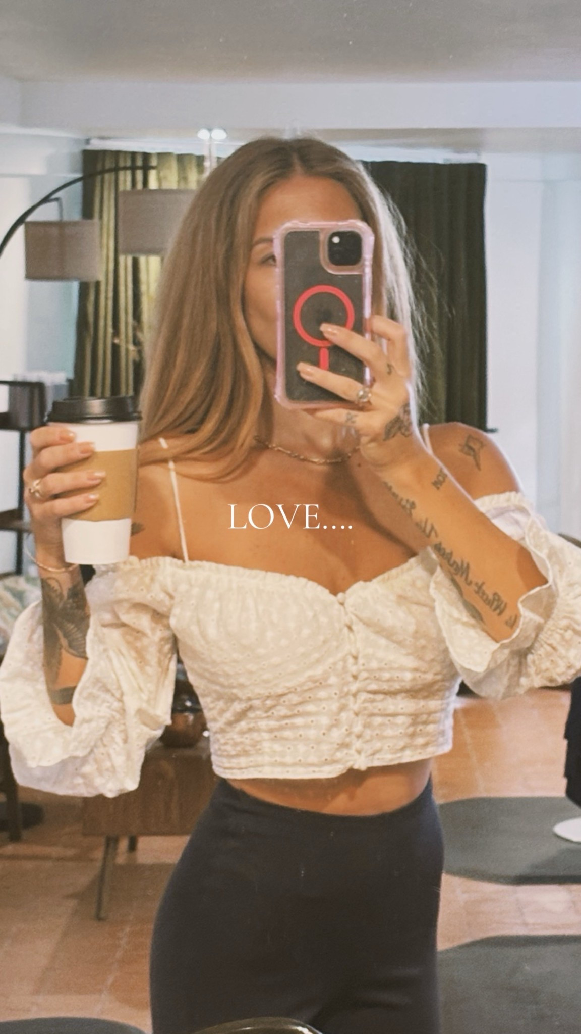 All my favourites in 1 picture 💖

Off the shoulder, coffee, flared leggings. 

#LTKootd #LTKU #LTKmomlife