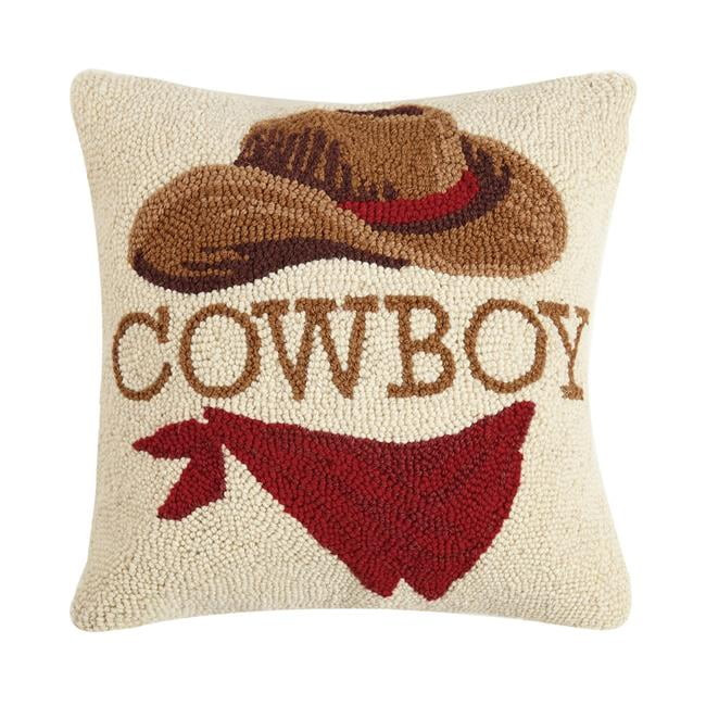 Peking Handicraft 30JES1139C16SQ 16 x 16 in. Cowboy Hook Pillow | Walmart (US)