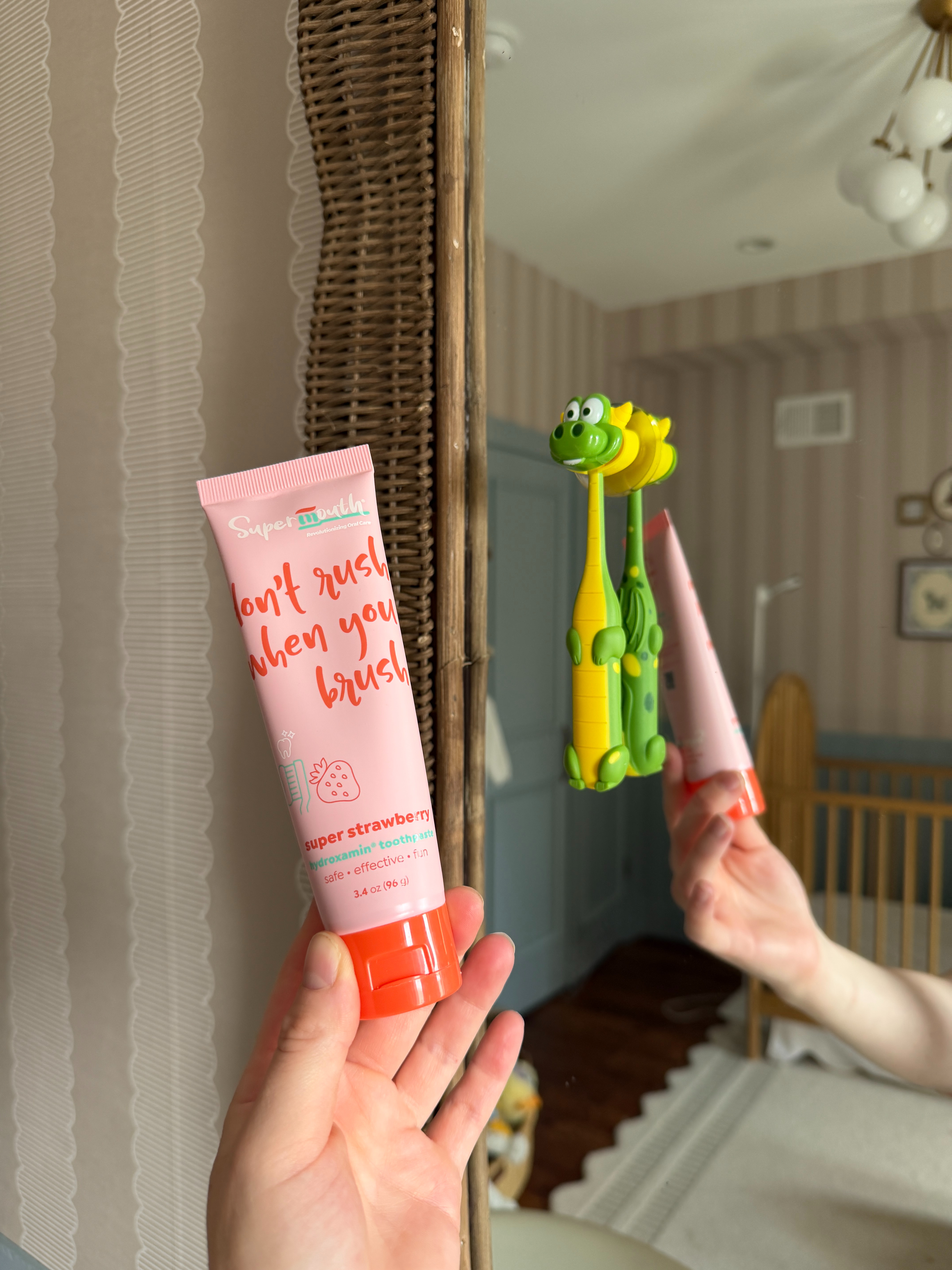 toddler toothbrush and toothpaste that my one year old loves

#LTKmomlife #LTKBaby #LTKKids