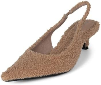 Jeffrey Campbell Persona-F Mules Tan Curly 7.5 | Amazon (US)