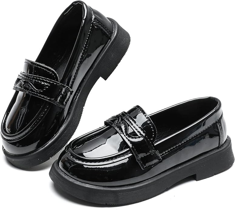 KOSISOK Kids Oxford Shoes Girl’s Boy’s Dress Shoes Lace-Up School Uniform Shoes Loafer Flats | Amazon (US)