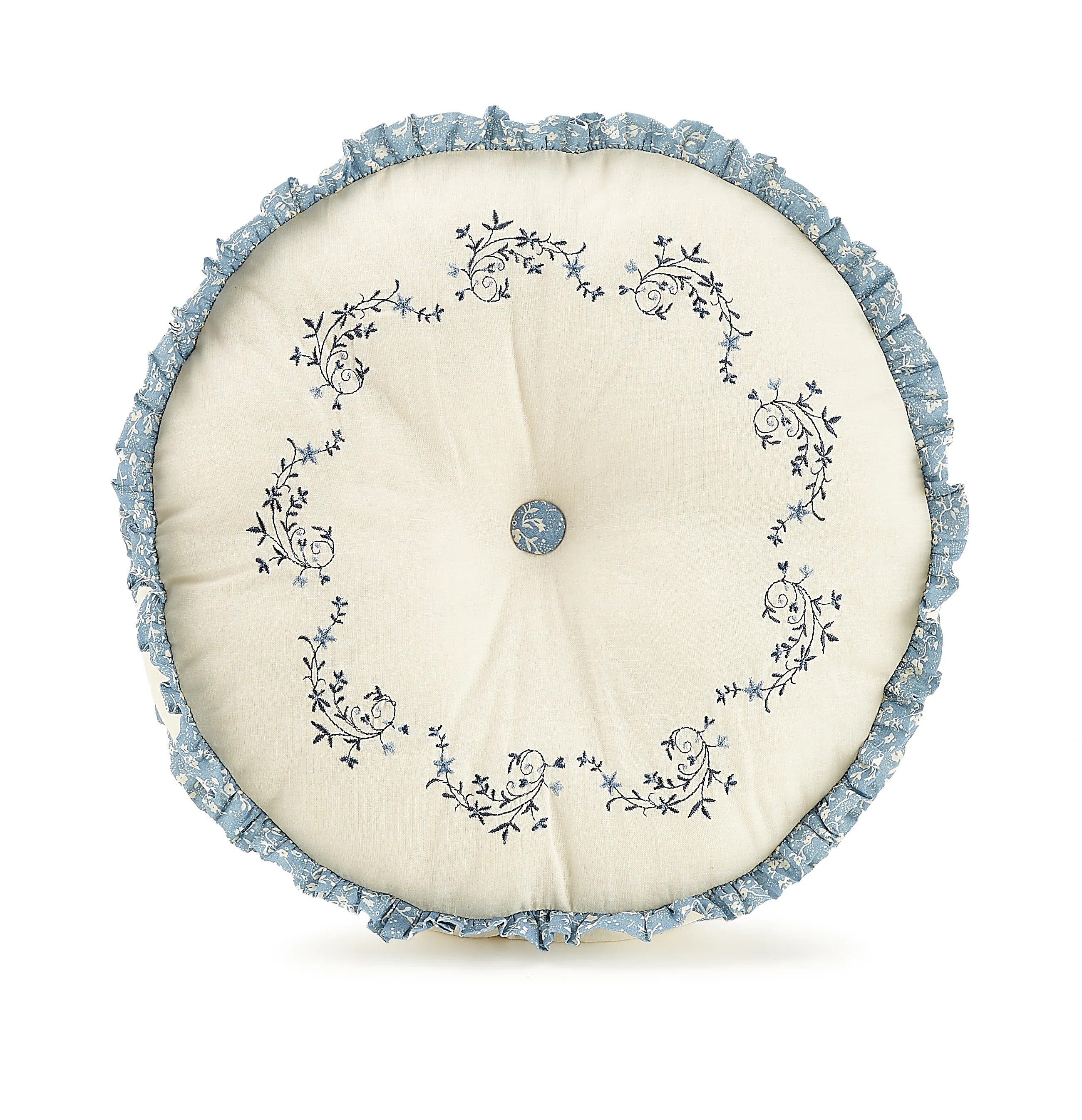 ModernHeirloom Simona Embroidered Round Pillow | Wayfair | Wayfair North America