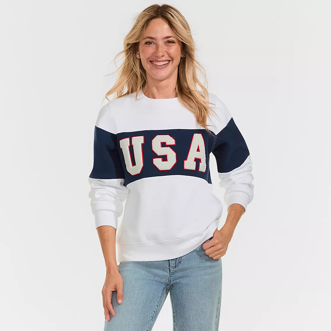 Women's Serious Sweats Oversized Long Sleeve Crew Neck Sweatshirt | Lands' End (US)