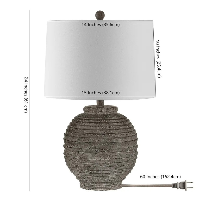 SAFAVIEH Pendri 24 in. Classic Contemporary Table Lamp, Brown | Walmart (US)