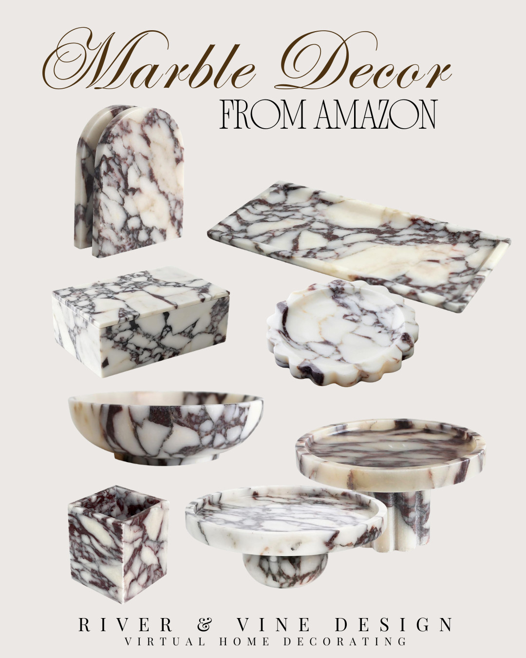 Marble decor that instantly makes your space feel more elevated 🤍

These Amazon finds are the easiest way to layer in that rich, collected look—think trays for styling, risers for height, and small accents that make everything feel intentional (not cluttered).

Perfect for coffee tables, vanities, kitchen counters, or shelves when you want that high-end finish without overthinking it.

Tap to shop all pieces + save this for your next styling refresh.

This post may contain affiliate links, which means I may earn a small commission if you shop through them—at no extra cost to you. 

 #LTKHome